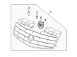 Cadillac Grille Diagram - 15925771