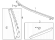 GMC Hummer EV SUV Door Moldings Diagram - 85579600