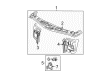 Saturn Radiator Support Diagram - 15805638