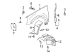Cadillac Fender Diagram - 88890926