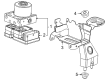 Chevy Cruze Limited ABS Pump And Motor Assembly Diagram - 13384013