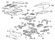 Cadillac CT6 Seat Covers Diagram - 84107562