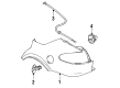 Saturn SC2 Fuel Door Release Cable Diagram - 21096339