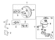 Chevy Suburban 1500 Brake Booster Diagram - 19432803