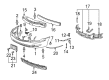 Buick LaCrosse Bumper Cover Diagram - 12336057
