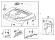 Cadillac Engine Cover Diagram - 12669221