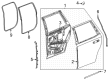 Cadillac ESCALADE IQ Door Seal Diagram - 84921048