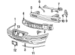 Pontiac Bumper Cover Diagram - 22650194