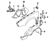 Saturn SL2 Fender Diagram - 21080805