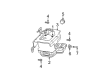 Chevy Trailblazer ABS Pump And Motor Assembly Diagram - 89027152