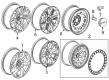 GMC Canyon Wheel Cover Diagram - 84335832