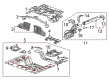 Cadillac ELR Floor Pan Diagram - 22957050