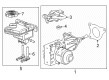 Cadillac OPTIQ ABS Control Module Diagram - 85023934