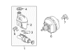 Saturn Brake Booster Diagram - 19208178