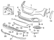 Buick Regal TourX Bumper Cover Diagram - 39138225