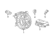 Chevy Silverado 1500 LTD Air Bag Control Module Diagram - 13548962