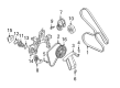 Cadillac Seville V-Belt Diagram - 12575425