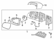 Chevy Trailblazer Mirror Actuator Diagram - 95410516
