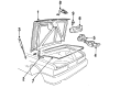 Cadillac Allante Liftgate Lift Support Diagram - 1642676
