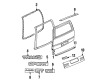 Chevy Lumina APV Weather Strip Diagram - 10215244