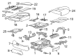 Cadillac CT6 Seat Covers Diagram - 84176313