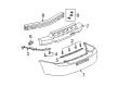 Saturn Bumper Cover Diagram - 22698403