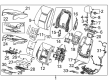 Cadillac XTS Seat Covers Diagram - 22869090