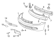 Chevy Cavalier Bumper Cover Diagram - 12335629