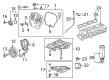 Cadillac XT5 Timing Cover Diagram - 55514490
