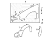 Chevy Impala Fender Diagram - 89025178
