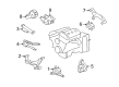 Chevy Equinox Motor And Transmission Mount Diagram - 25979415