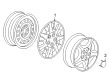 Saturn Relay Wheel Cover Diagram - 9597444