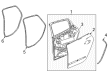 Buick LaCrosse Door Seal Diagram - 22973972