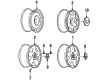 Cadillac Wheel Cover Diagram - 90538077