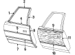 Buick Electra Door Moldings Diagram - 20110054