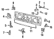 Chevy Caprice Interior Door Handle Diagram - 16623368