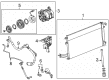 Cadillac Escalade ESV Evaporator Diagram - 23152572