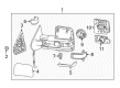 Chevy Mirror Actuator Diagram - 20896966