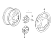 Chevy Silverado 3500 HD Wheel Cover Diagram - 9597789