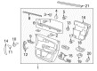 GMC Acadia Door Lock Switch Diagram - 10390499