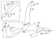 Chevy Trax Door Moldings Diagram - 42808325