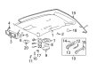 Chevy Impala Sun Visor Diagram - 10444097