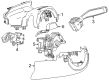 Chevy Blazer EV Steering Column Cover Diagram - 26341798
