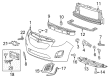 Chevy Spark EV Bumper Cover Diagram - 95489520