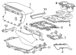 Cadillac OPTIQ Cup Holder Diagram - 85625387