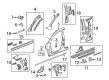 GMC Terrain Weather Strip Diagram - 15914594