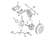 Chevy Silverado 2500 HD Classic Brake Caliper Bracket Diagram - 25997055