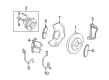 Chevy HHR Brake Caliper Diagram - 25894356