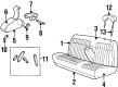 Chevy C1500 Seat Covers Diagram - 12540830