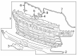 Chevy Silverado 3500 HD Grille Diagram - 86533022